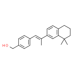 ChemSpider 2D Image | {4-[(1E)-2-(8,8-Dimethyl-5,6,7,8-tetrahydro-2-naphthalenyl)-1-propen-1-yl]phenyl}methanol | C22H26O