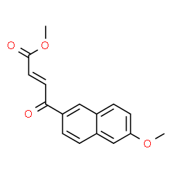ChemSpider 2D Image | Methyl (2E)-4-(6-methoxy-2-naphthyl)-4-oxo-2-butenoate | C16H14O4