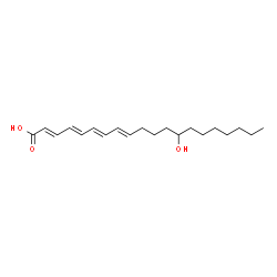 ChemSpider 2D Image | 13-hydroxyeicosatetraenoic acid | C20H32O3