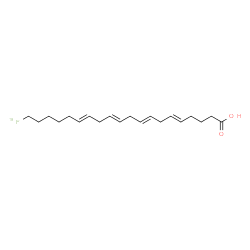 ChemSpider 2D Image | (5E,8E,11E,14E)-20-(~18~F)Fluoro-5,8,11,14-icosatetraenoic acid | C20H3118FO2