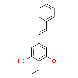 ChemSpider 2D Image | 3,5-Dihydroxy-4-ethyl-trans-stilbene | C16H16O2