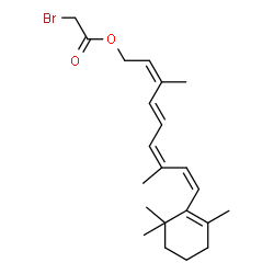 ChemSpider 2D Image | (7cis,9cis,13cis)-O~15~-(Bromoacetyl)retinol | C22H31BrO2