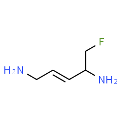 ChemSpider 2D Image | (2E)-5-Fluoro-2-pentene-1,4-diamine | C5H11FN2