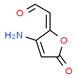 ChemSpider 2D Image | (2E)-(3-Amino-5-oxo-2(5H)-furanylidene)acetaldehyde | C6H5NO3