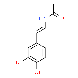 ChemSpider 2D Image | N-[(E)-2-(3,4-Dihydroxyphenyl)vinyl]acetamide | C10H11NO3