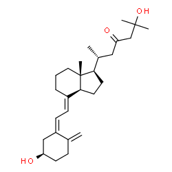 ChemSpider 2D Image | (3R,5Z,7E)-3,25-Dihydroxy-9,10-secocholesta-5,7,10-trien-23-one | C27H42O3