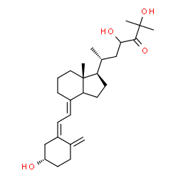 ChemSpider 2D Image | (3S,5Z,7E,14xi)-3,23,25-Trihydroxy-9,10-secocholesta-5,7,10-trien-24-one | C27H42O4
