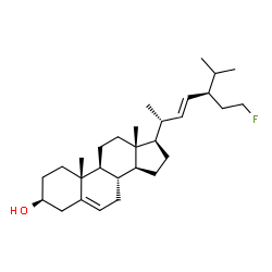 ChemSpider 2D Image | (3beta,22E)-29-Fluorostigmasta-5,22-dien-3-ol | C29H47FO