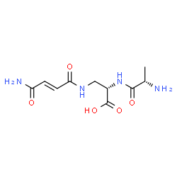 ChemSpider 2D Image | L-Alanyl-3-{[(2E)-4-amino-4-oxo-2-butenoyl]amino}-L-alanine | C10H16N4O5