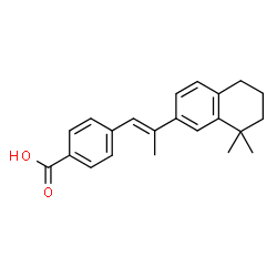 ChemSpider 2D Image | 4-[(1E)-2-(8,8-Dimethyl-5,6,7,8-tetrahydro-2-naphthalenyl)-1-propen-1-yl]benzoic acid | C22H24O2