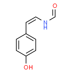 ChemSpider 2D Image | N-[(Z)-2-(4-Hydroxyphenyl)vinyl]formamide | C9H9NO2