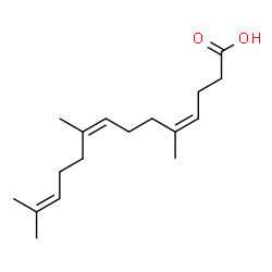 ChemSpider 2D Image | (4Z,8Z)-5,9,13-Trimethyl-4,8,12-tetradecatrienoic acid | C17H28O2