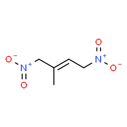 ChemSpider 2D Image | 1,4-dinitro-2-methyl-2-butene | C5H8N2O4