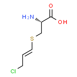 ChemSpider 2D Image | S-[(1E)-3-Chloro-1-propen-1-yl]-L-cysteine | C6H10ClNO2S