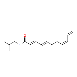 ChemSpider 2D Image | (2E,4E,8Z,10E)-dodecatetraenoic acid isobutylamide | C16H25NO