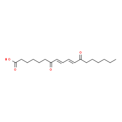 ChemSpider 2D Image | (8E,10E)-7,12-Dioxo-8,10-octadecadienoic acid | C18H28O4