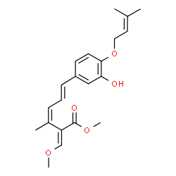 ChemSpider 2D Image | Strobilurin F | C21H26O5