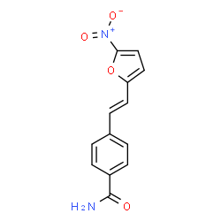 ChemSpider 2D Image | 4-[(E)-2-(5-Nitro-2-furyl)vinyl]benzamide | C13H10N2O4