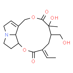 ChemSpider 2D Image | 12,19-Dihydroxysenecionan-11,16-dione | C18H25NO6