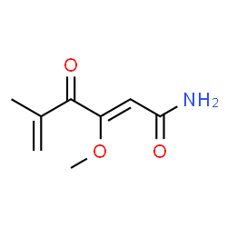 ChemSpider 2D Image | (2Z)-3-Methoxy-5-methyl-4-oxo-2,5-hexadienamide | C8H11NO3