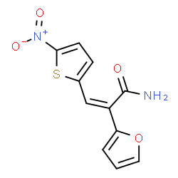ChemSpider 2D Image | (2Z)-2-(2-Furyl)-3-(5-nitro-2-thienyl)acrylamide | C11H8N2O4S
