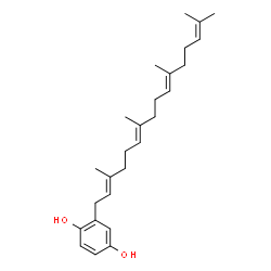 ChemSpider 2D Image | 2-tetraprenyl-1,4-quinol | C26H38O2