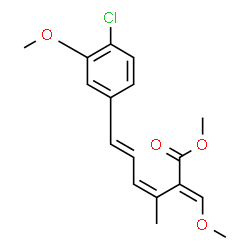 ChemSpider 2D Image | Strobilurin B | C17H19ClO4