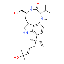 ChemSpider 2D Image | Lyngbyatoxin C | C27H39N3O3