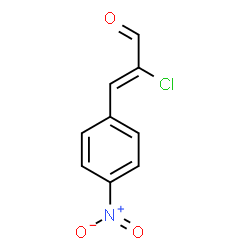 ChemSpider 2D Image | 2-Chloro-3-(4-nitrophenyl)-2-propenal | C9H6ClNO3