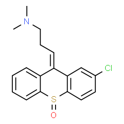 ChemSpider 2D Image | (3E)-3-(2-Chloro-10-oxido-9H-thioxanthen-9-ylidene)-N,N-dimethyl-1-propanamine | C18H18ClNOS