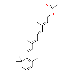 ChemSpider 2D Image | 3,4-DIDEHYDRORETINOL ACETATE | C22H30O2