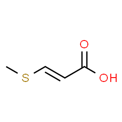 ChemSpider 2D Image | (2E)-3-(Methylsulfanyl)acrylic acid | C4H6O2S