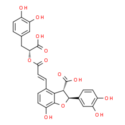 ChemSpider 2D Image | (+)-Lithospermic acid | C27H22O12