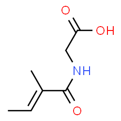 ChemSpider 2D Image | Tiglylglycine | C7H11NO3