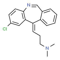 ChemSpider 2D Image | (E)-2-chloro-11-(3-dimethylaminopropylidene)morphanthridine | C19H19ClN2