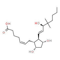 ChemSpider 2D Image | 16,16-dimethylprostaglandin f2? | C22H38O5