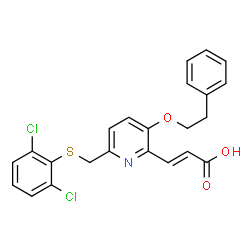 ChemSpider 2D Image | ticolubant | C23H19Cl2NO3S