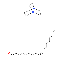 ChemSpider 2D Image | (9Z)-9-Octadecenoic acid - 1,4-diazabicyclo[2.2.2]octane (1:1) | C24H46N2O2