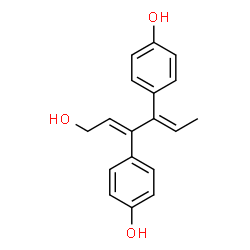 ChemSpider 2D Image | 3,4-bis(4-hydroxyphenyl)-2,4-hexadienol | C18H18O3