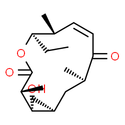 ChemSpider 2D Image | (3R,4S,5S,7R,9Z,11R,12R)-12-Ethyl-4-hydroxy-3,5,7,11-tetramethyloxacyclododec-9-ene-2,8-dione | C17H28O4