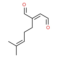ChemSpider 2D Image | (2E)-2-(4-Methyl-3-penten-1-yl)-2-butenedial | C10H14O2