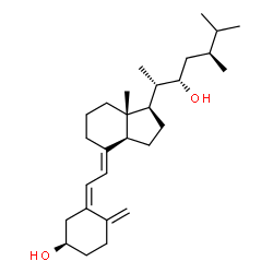 ChemSpider 2D Image | (3R,5Z,7E,22S)-9,10-Secoergosta-5,7,10-triene-3,22-diol | C28H46O2