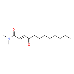ChemSpider 2D Image | N,N-Dimethyl-4-oxo-2-dodecenamide | C14H25NO2