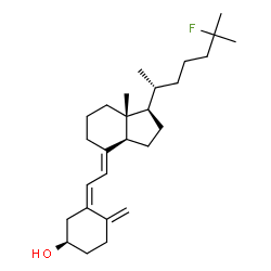 ChemSpider 2D Image | (3R,5Z,7E)-25-Fluoro-9,10-secocholesta-5,7,10-trien-3-ol | C27H43FO