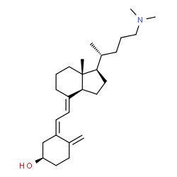 ChemSpider 2D Image | (3R,5Z,7E)-24-(Dimethylamino)-9,10-secochola-5,7,10-trien-3-ol | C26H43NO