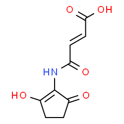 ChemSpider 2D Image | (2E)-4-[(2-Hydroxy-5-oxo-1-cyclopenten-1-yl)amino]-4-oxo-2-butenoic acid | C9H9NO5