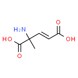 ChemSpider 2D Image | (2E)-4-Amino-4-methyl-2-pentenedioic acid | C6H9NO4