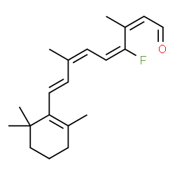 ChemSpider 2D Image | (9cis,11cis,13cis)-12-Fluororetinal | C20H27FO