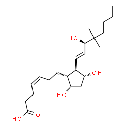 ChemSpider 2D Image | (4Z,9alpha,11alpha,13E,15R)-9,11,15-Trihydroxy-16,16-dimethylprosta-4,13-dien-1-oic acid | C22H38O5