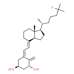 ChemSpider 2D Image | (1R,3S,5Z,7E)-25-Fluoro-9,10-secocholesta-5,7,10-triene-1,3-diol | C27H43FO2